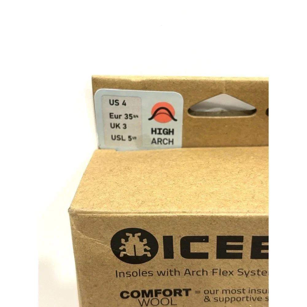 Icebug Comfort Wool Insoles High Arch ArchFlex System US 4 EU 35¾ New